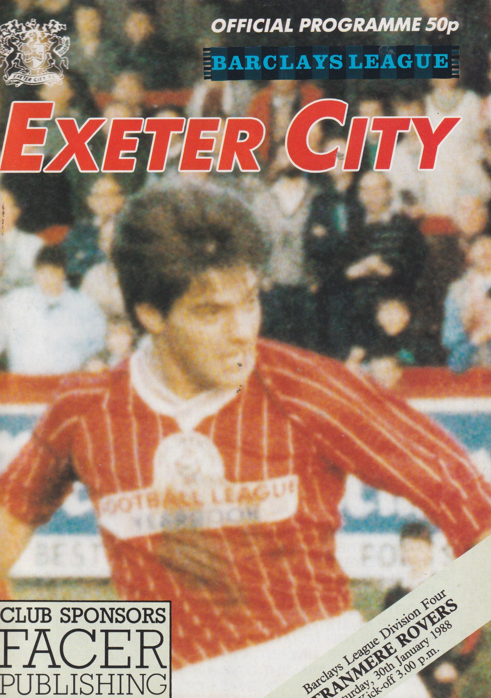 Exeter City v Tranmere Rovers match programme